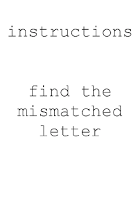 The Impossible Letter Game