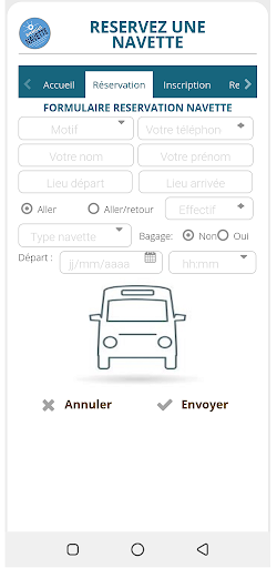 Bangui Navette Screen 2