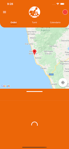 Android application Italian Fast Delivery Rider screenshort
