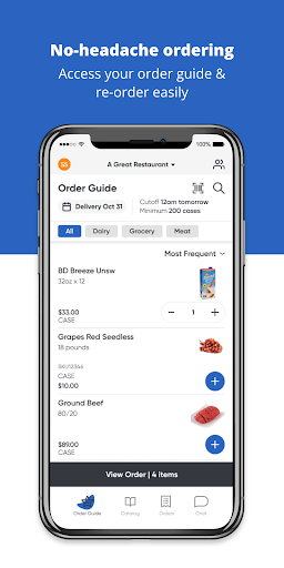Android application Thomsen Foodservice screenshort