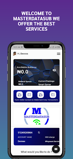 Android application Masterdatasub screenshort