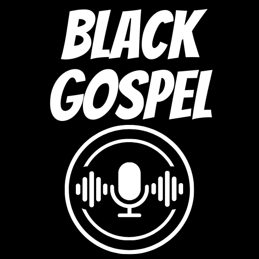 black gospel radio music logo