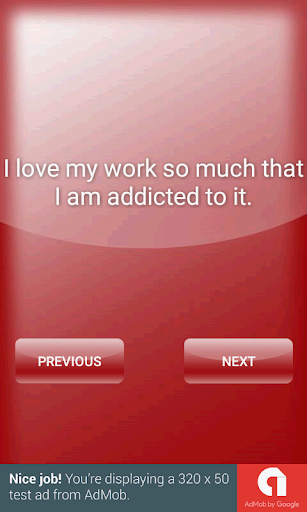 Affirmative Thoughts Screen 3