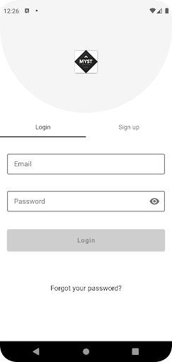 Android application MYST GYM CLUB screenshort