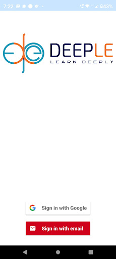 Android application Deeple screenshort