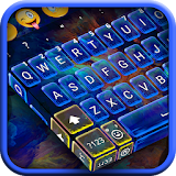 Blue Fire Key Keyboard icon