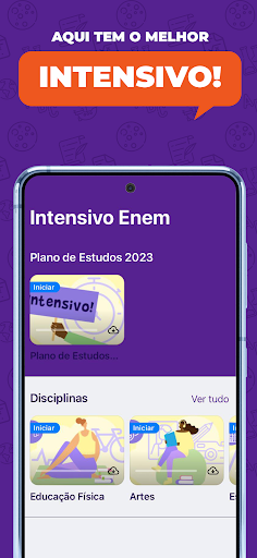Android application Intensivo Enem screenshort