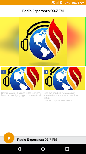 Android application Radio Esperanza 93.7 FM screenshort