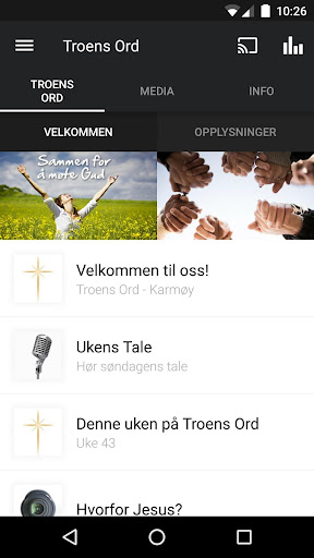 Android application Troens Ord Karmøy screenshort