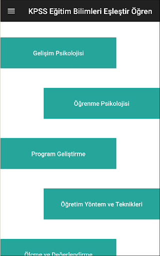 Android application KPSS Eğitim Bilimleri 2024 screenshort