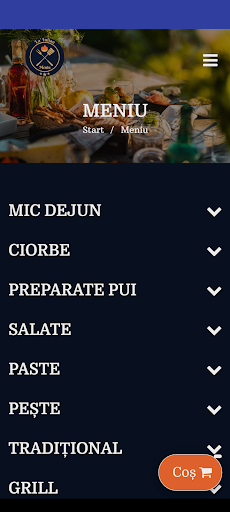 Android application Restaurant La Iulian screenshort