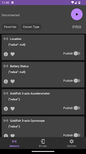 Sensors Mqtt Screen 2