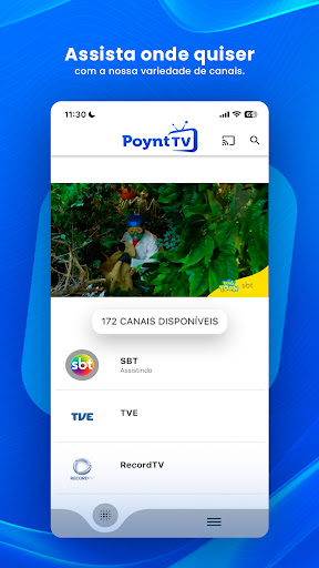 Android application Poynt TV screenshort