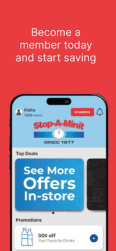 Android application Stop-A-Minit Rewards screenshort
