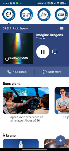 Android application Radio Espace screenshort