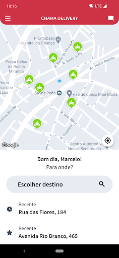 Android application Chama Delivery screenshort