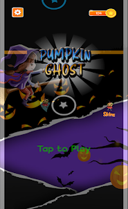Pumpkin Ghost Jumping Game