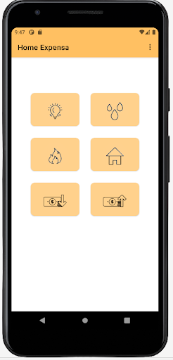 Android application Home Expensa screenshort