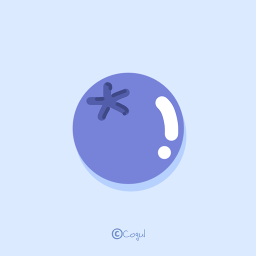 카카오톡 테마 - 구미구미젤리_블루베리블루 (카톡테마) logo