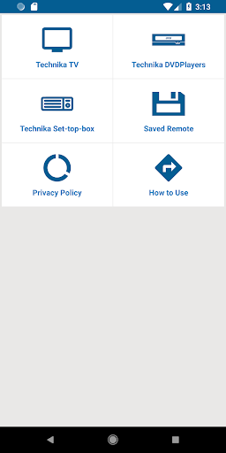 Android application Technika TV Remote screenshort