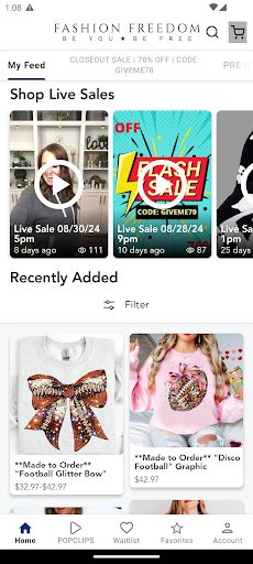 Screenshot of Fashion Freedom Boutique