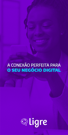 Android application Ligre: negócios digitais screenshort