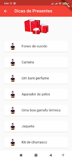 Dicas De Presentes Screen 3