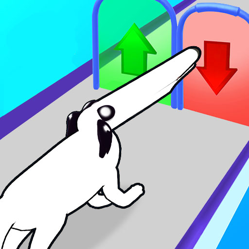 Borzoi Dog Run Long Nose 3D