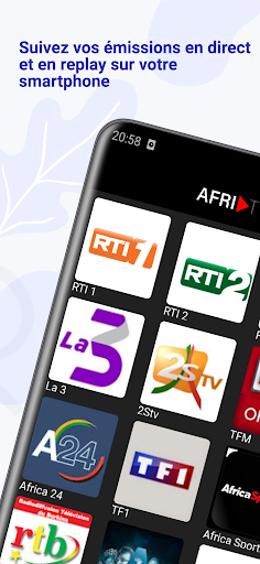 Android application AFRITV - Actualités et Infos screenshort