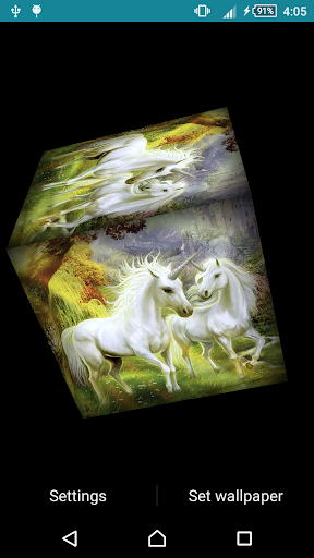 Unicorn Live Wallpaper Screen 3