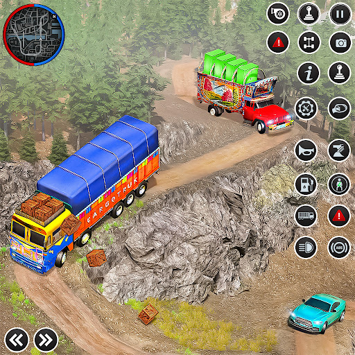 Android application Indian cargo Truck Game :3d screenshort