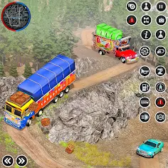 Indian Cargo Truck Lorry 3d - Screenshot 1