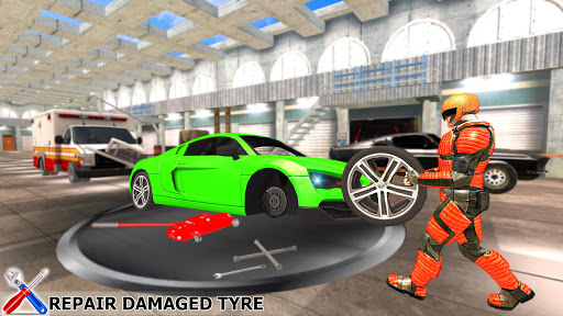 Robot Car Mechanic Workshop Ga Screen 2
