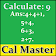 Cal Master Free (A Math Game) icon