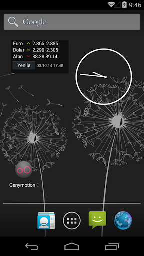 Android application Altın Döviz Widget screenshort