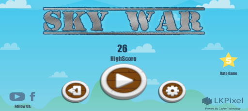 Android application Sky War screenshort