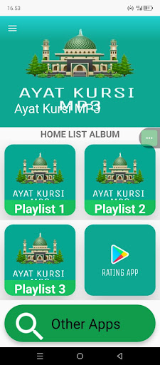 Android application Ayat Kursi MP3 screenshort