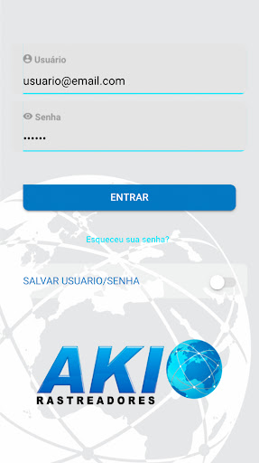 Android application AKI RASTREADORES screenshort
