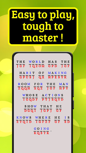 Cryptogram:Decode The Sentence Screen 3