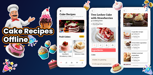 Screenshot of Cake Recipes [Offline]