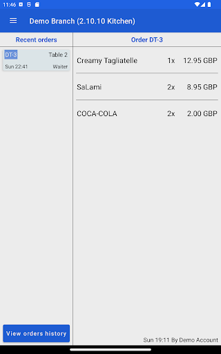 KitchenApp Screen 2