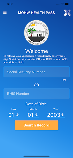 MOHW Health Pass Screen 2