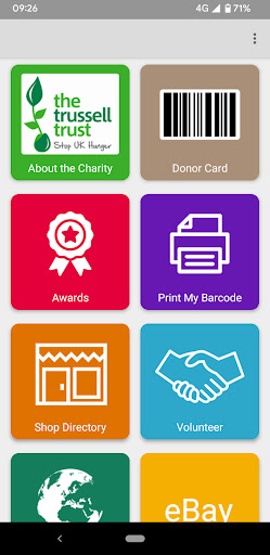 Android application My Charity Shop screenshort