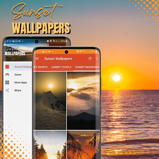 Android application Sunset Wallpapers HD screenshort