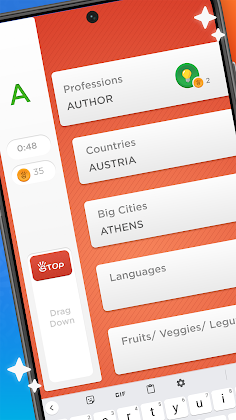 Stop - Categories Word Game - Screenshot 1