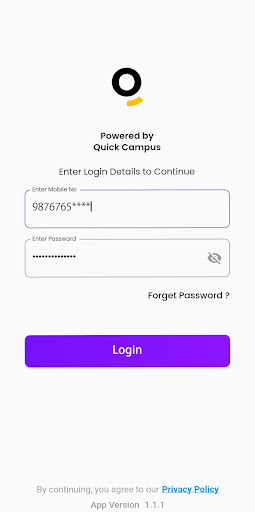 QuickCampus Screen 2