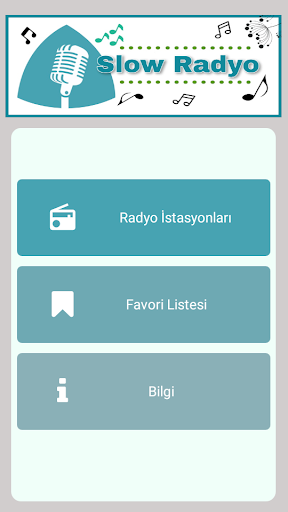 Android application Slow Radyo screenshort