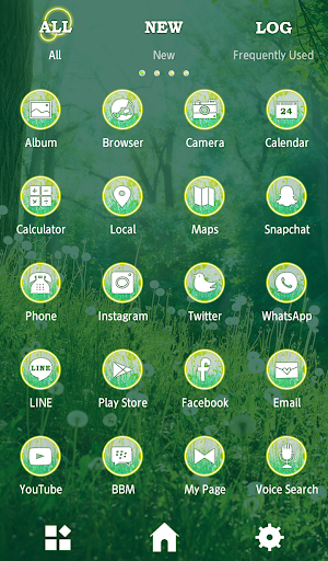 Green Forest Theme Screen 3