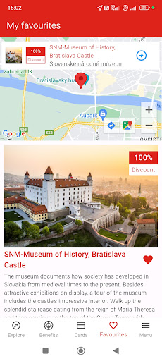 Bratislava CARD Screen 3