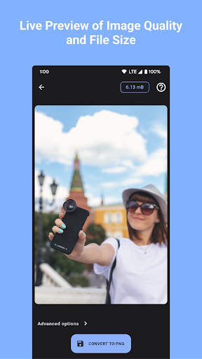Android application Convert Images to PNG screenshort